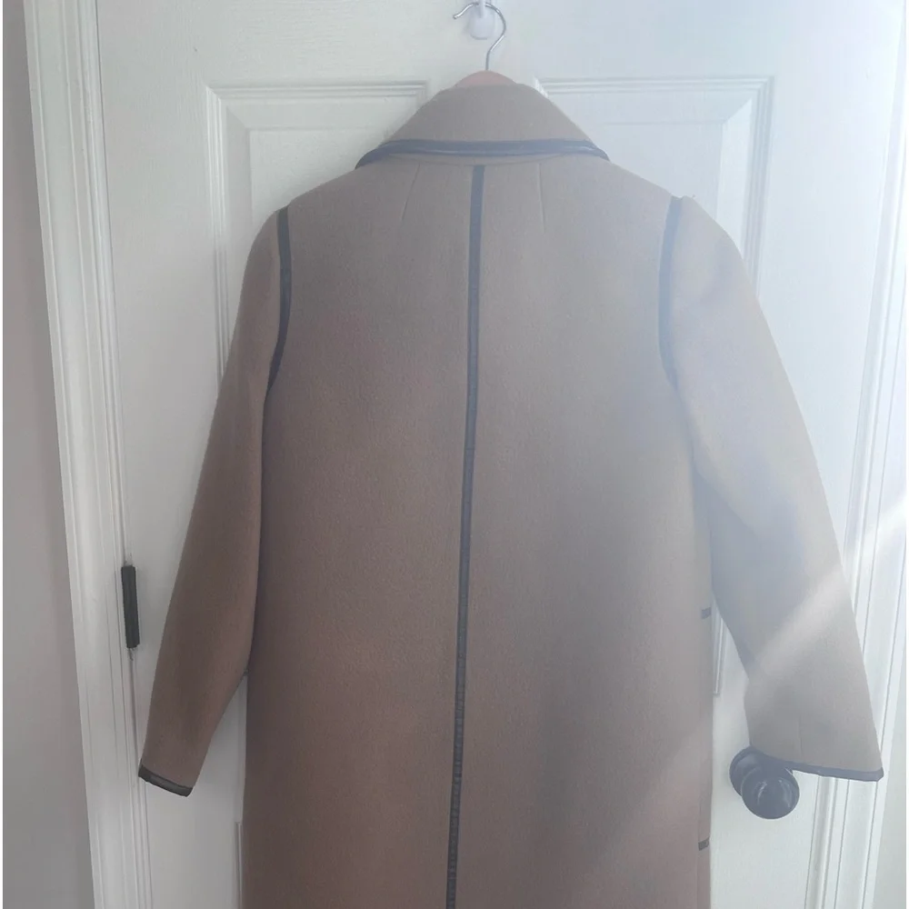Boiled Wool Full Length Coat - Picture 5 of 6